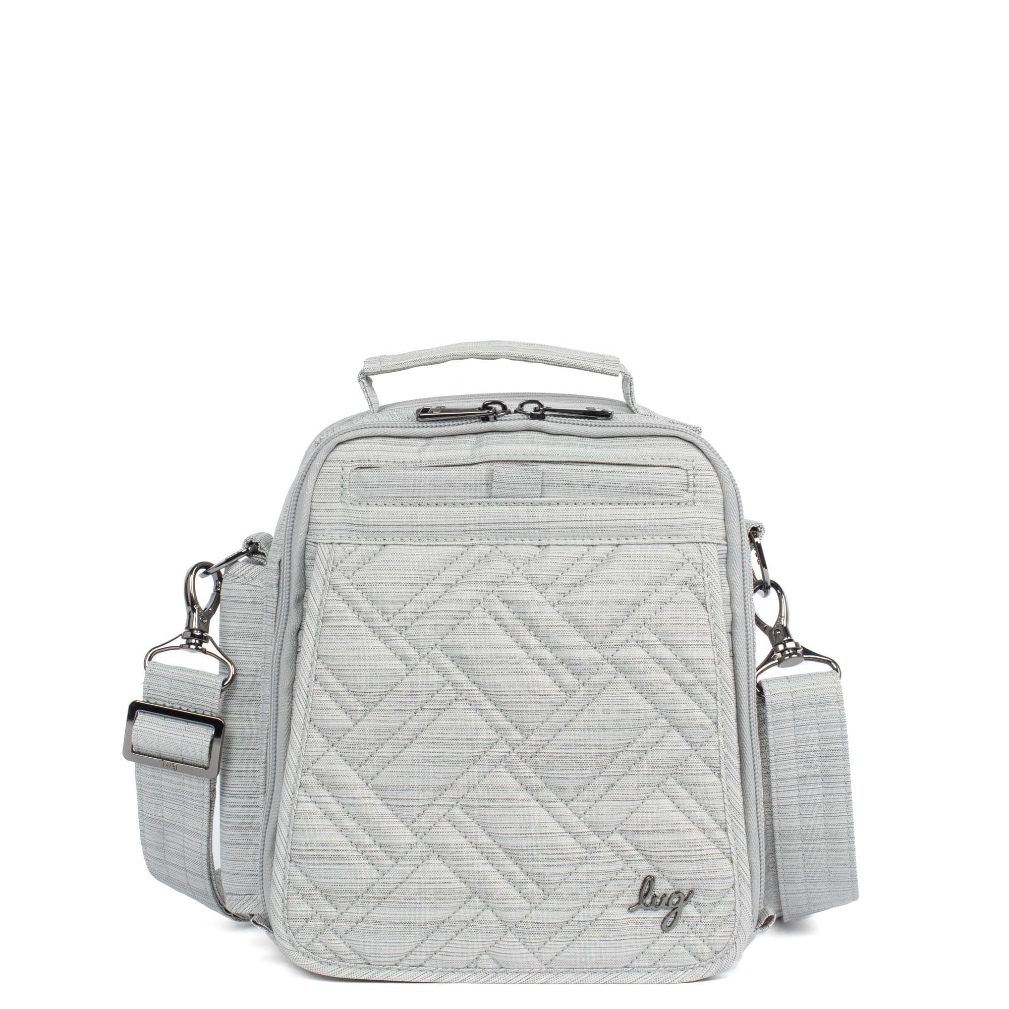 Flapper SE Convertible Crossbody Bag - BRUSHED SILVER - FlapperSE_BrushedSilver_01